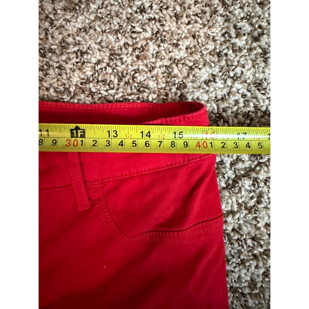 Abercrombie & Fitch Womens Skinny Pants Red Size 10 W30 Solid Casual Twill - Picture 2 of 6